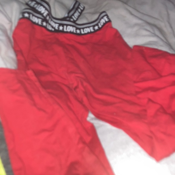 Old school leggings with attached love suspenders - Picture 1 of 3